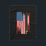 American Flag Fishing Vintage Fishing  Fleecedecke<br><div class="desc">American Flag Fishing Vintage Fishing Gift. Perfect gift for your dad,  mom,  papa,  men,  women,  friend and family members on Thanksgiving Day,  Christmas Day,  Mothers Day,  Fathers Day,  4th of July,  1776 Independent day,  Veterans Day,  Halloween Day,  Patrick's Day</div>