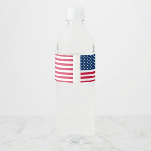 American Flag Flasche Labels