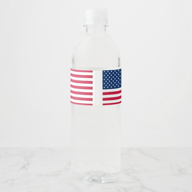 American Flag Flasche Labels (Rückseite)