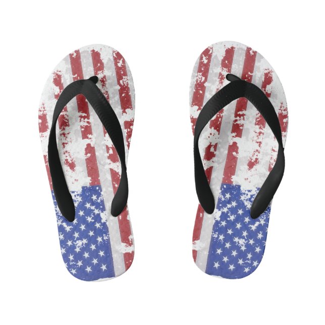 American Flag Flip Flops (Fußbett)
