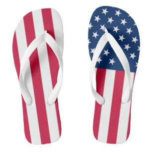 American Flag Flip Flops