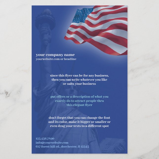 American Flag Flyer (Vorne)