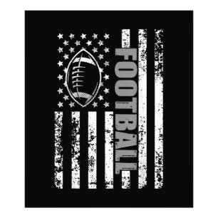 American Flag Football Patriotic Football Fotodruck