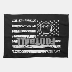American Flag Football Patriotic Football Geschirrtuch