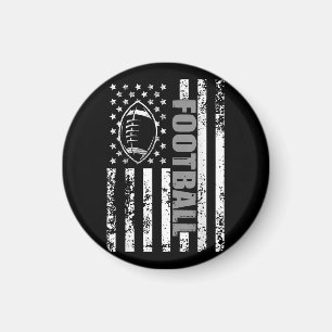 American Flag Football Patriotic Football Magnet