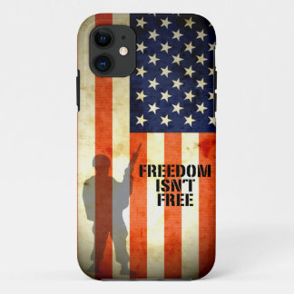 American Flag Freedom is not Free iPhone 5 Case