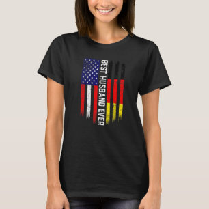 American Flag & Germany Flag Best Husband je Fahne T-Shirt