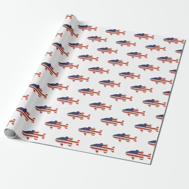 American Flag Geschenkpapier (Ungerollt)