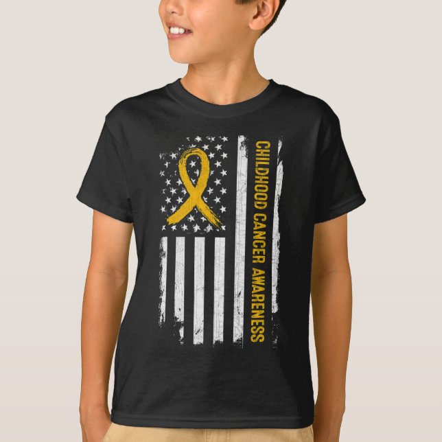 American Flag - Gold Ri T-Shirt (Vorderseite)