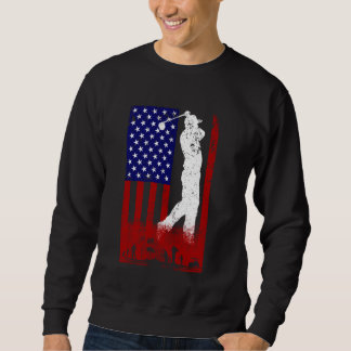 American Flag Golf Club USA 4th July for Men Wo Sweatshirt