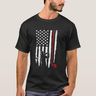 American Flag Golf für 4. Juli USA Flag Patriotic T-Shirt