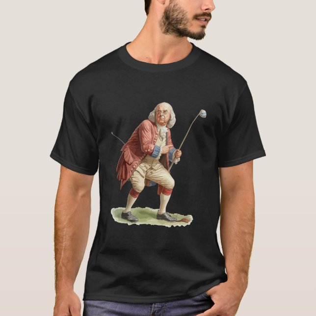 American Flag Golf Outfit 4th July Patriotic Golfe T-Shirt (Vorderseite)