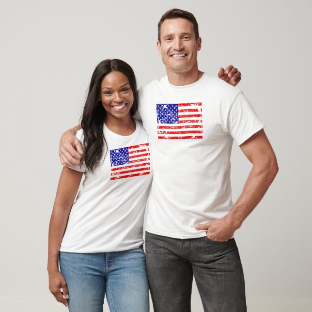 American Flag Grunge Shirt (Unisex)