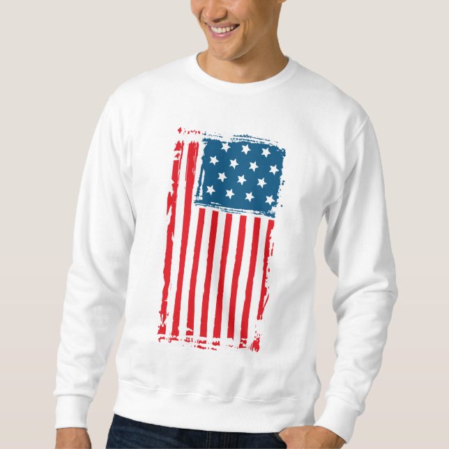 American Flag Grunge Vintag Tshirt (Vorderseite)