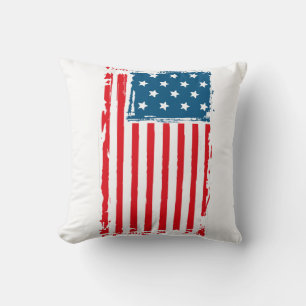American Flag Grunge Vintag Tshirt Kissen