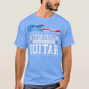 American Flag Guitar Patriotic Guitarist T-Shirt