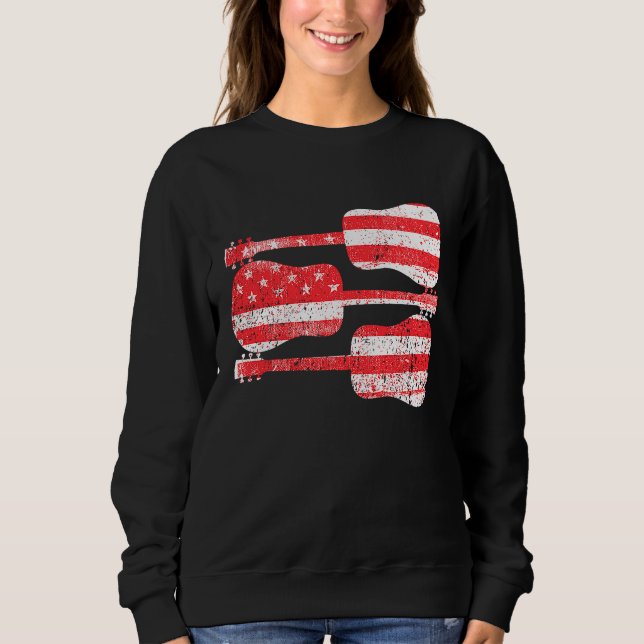 American Flag Guitars Sweatshirt (Vorderseite)