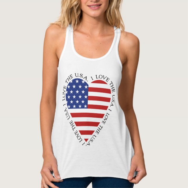 American Flag Heart T - Shirt ( KIDS Stile auch! ) (Vorderseite)