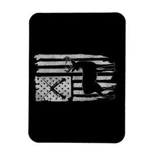 American Flag Hirschjagd Patriotischer Jäger Männe Magnet