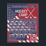 American Flag, Hockey Camp Advertising Flyer<br><div class="desc">American Flag,  Hockey Camp Werbe-Flyer von der Business Card Store.</div>
