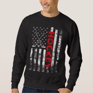 American Flag Hockey USA Patriotic Gift Sweatshirt