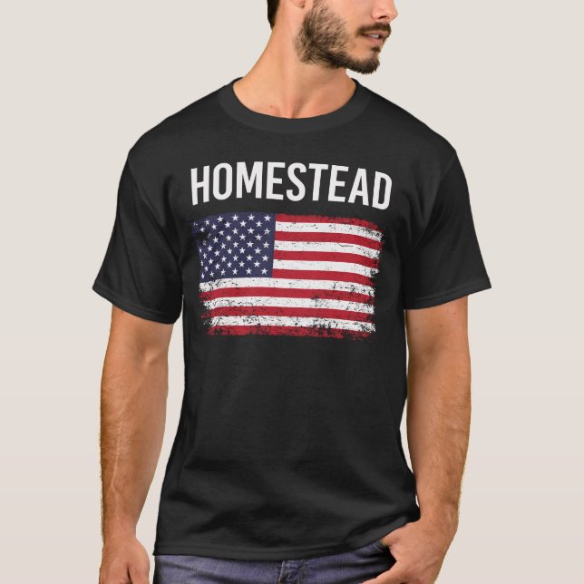 American Flag Home T-Shirt (Vorderseite)