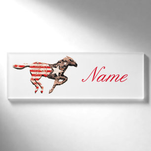 American Flag Horning Thunder_Cove Namenschild