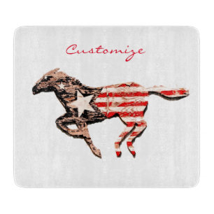 American Flag Horning Thunder_Cove Schneidebrett