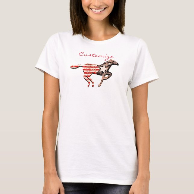 American Flag Horning Thunder_Cove T-Shirt (Vorderseite)