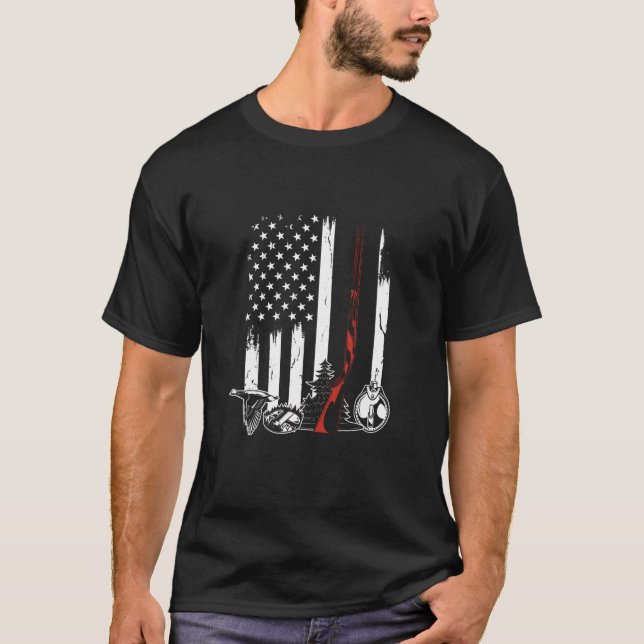 American Flag Hunter T-Shirt (Vorderseite)