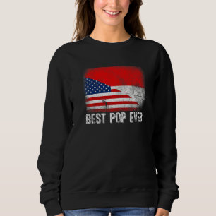 American Flag & Indonesia Flag Bester Pop je Famil Sweatshirt