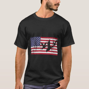 American Flag Jagd Gänse Duck Hoodie Geschenk 4TO T-Shirt