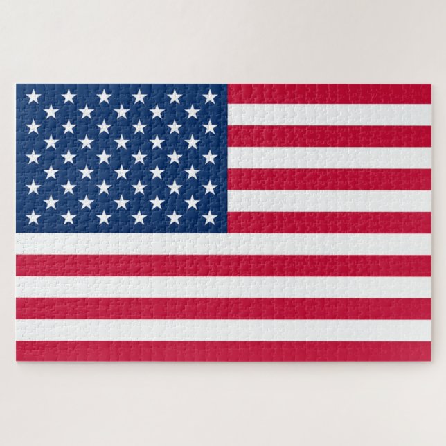 American Flag Jigsaw Puzzle Patriotique (Horizontal)
