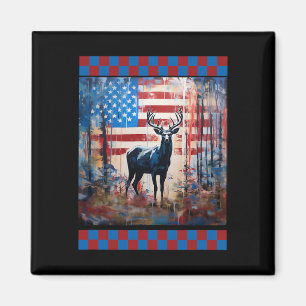American Flag Jungle Jagd Lover Camouflage Hirsche Magnet