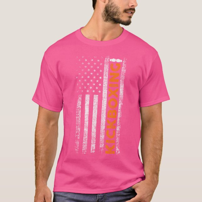 American Flag Kickboxing T-Shirt (Vorderseite)