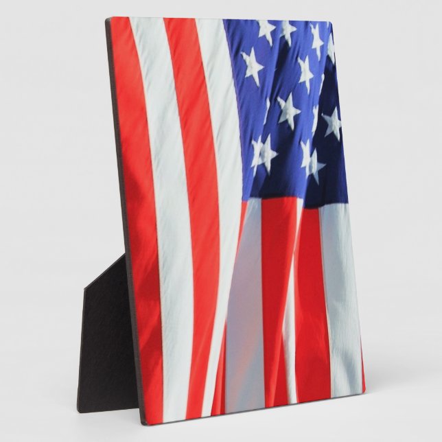 American Flag, können Sie Text hinzufügen und Foto Fotoplatte (Seite)