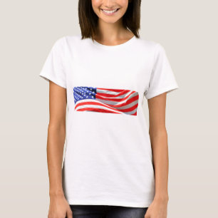American Flag, können Sie Text hinzufügen und Foto T-Shirt