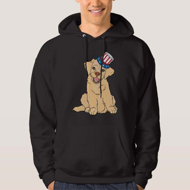 American Flag Labrador Hoodie (Vorderseite)