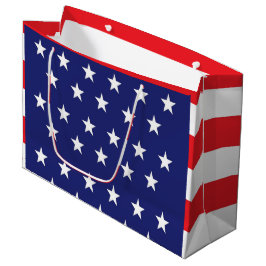 American Flag Large Gift Bag Red White and Blue Große Geschenktüte