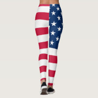 American Flag Leggings USA