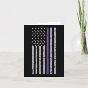 American Flag Lila Strip Erinnerungen Heimer Karte