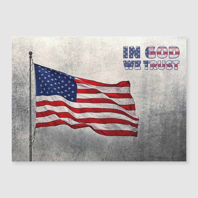 American Flag Magnetic Card Magnetkarte (Vorderseite)