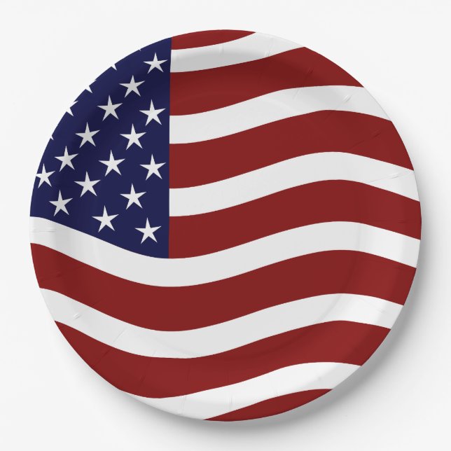 American Flag Mark 9" Party Teller - USA Prix (Vorderseite)