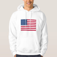American Flag Men's Basic Hooded Sweatshirt