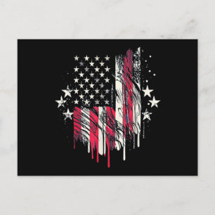 American Flag Mens USA Kleinkind American Flag 4. Postkarte