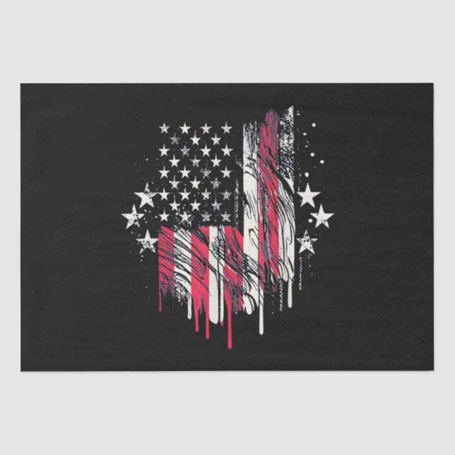 American Flag Mens USA Kleinkind American Flag 4. Seidenpapier (Vorderseite)