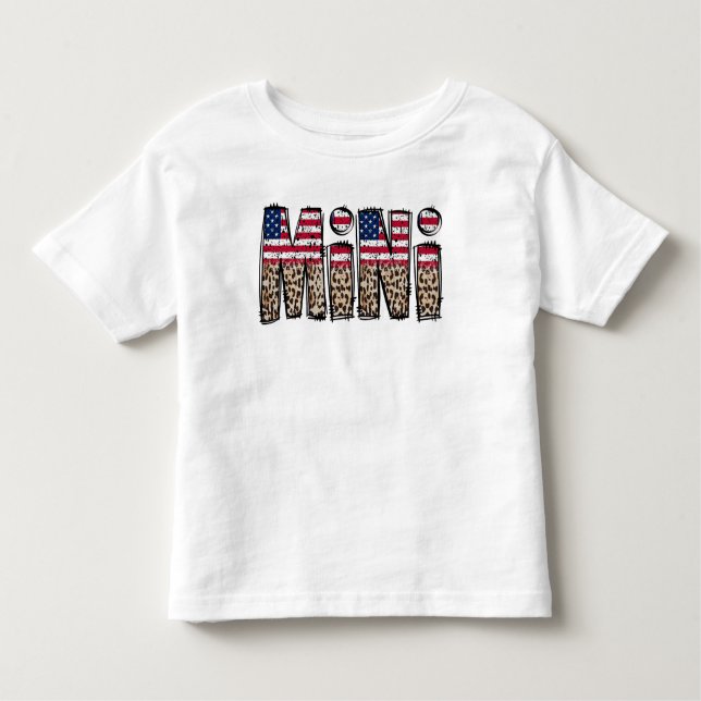 American Flag MINI Kleinkind T-shirt (Vorderseite)
