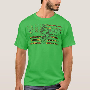 American Flag Motocross Biker Flag Dirt B T-Shirt