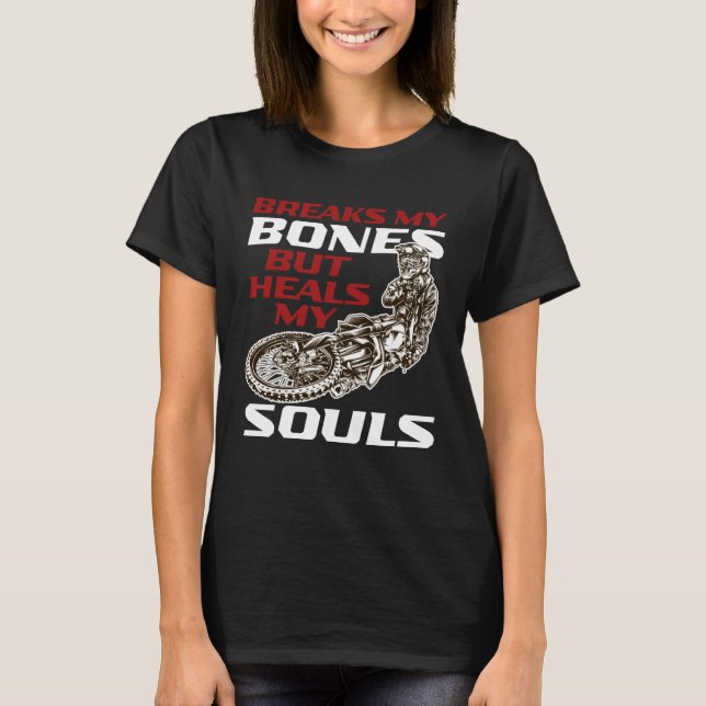 American Flag Motorcycle Ride Motocross Exhibition T-Shirt (Vorderseite)