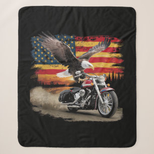 American Flag Motorrad Tshirt USA Flag Biker Ret Sherpadecke